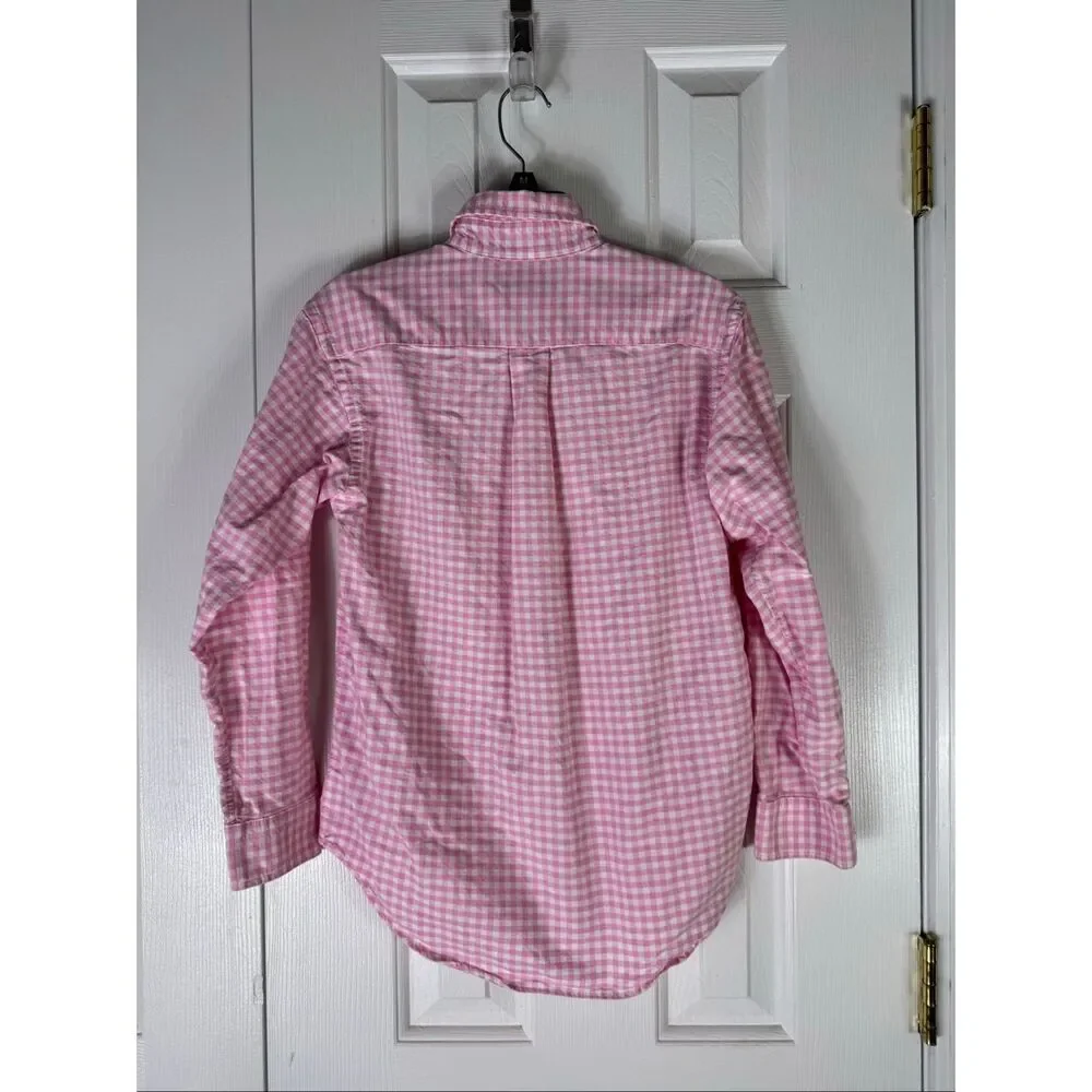 Ralph Lauren Polo Boys Button Front Shirt Size M 10/12